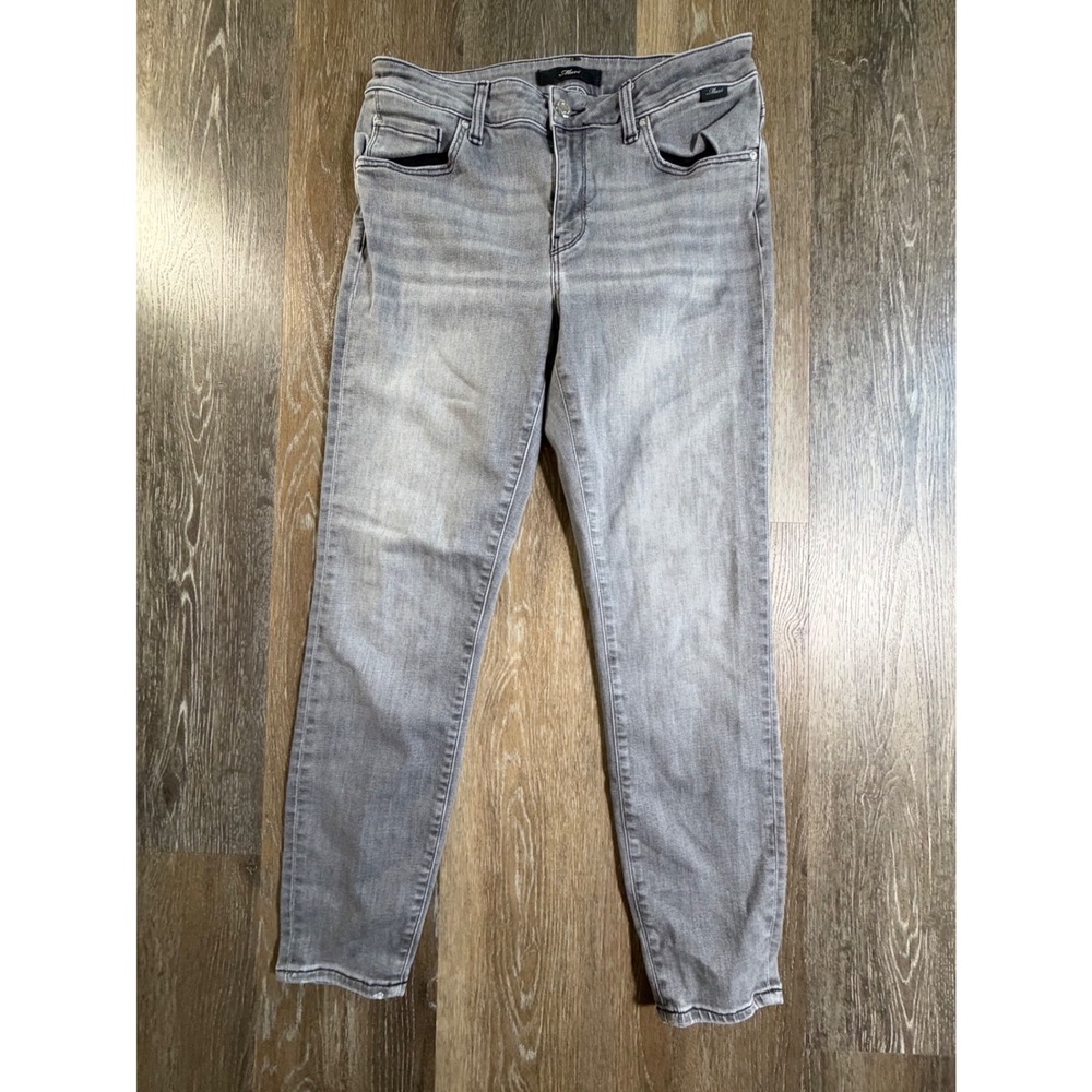 Mavi Skinny Jeans Womens 28 Gray Stretch Mid Rise Cropped Denim Pants
